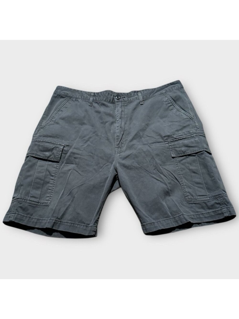 Levi's Mens 40 Cargo Shorts Cotton Casual Shorts Original Relaxed Fit Gray Jorts